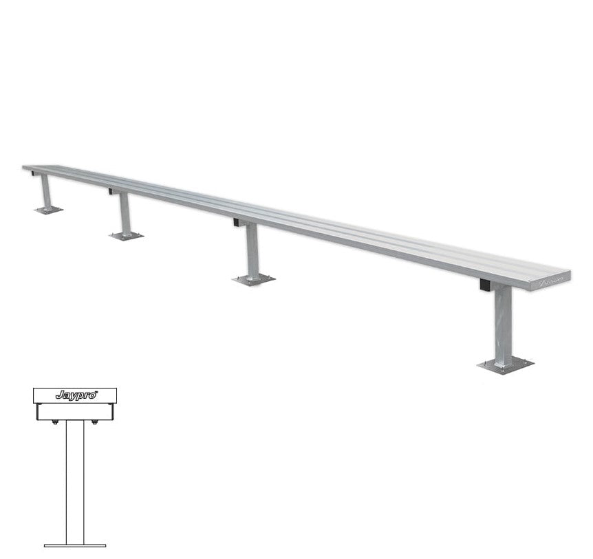 Banco de jugador de fútbol Jaypro (montaje en superficie)