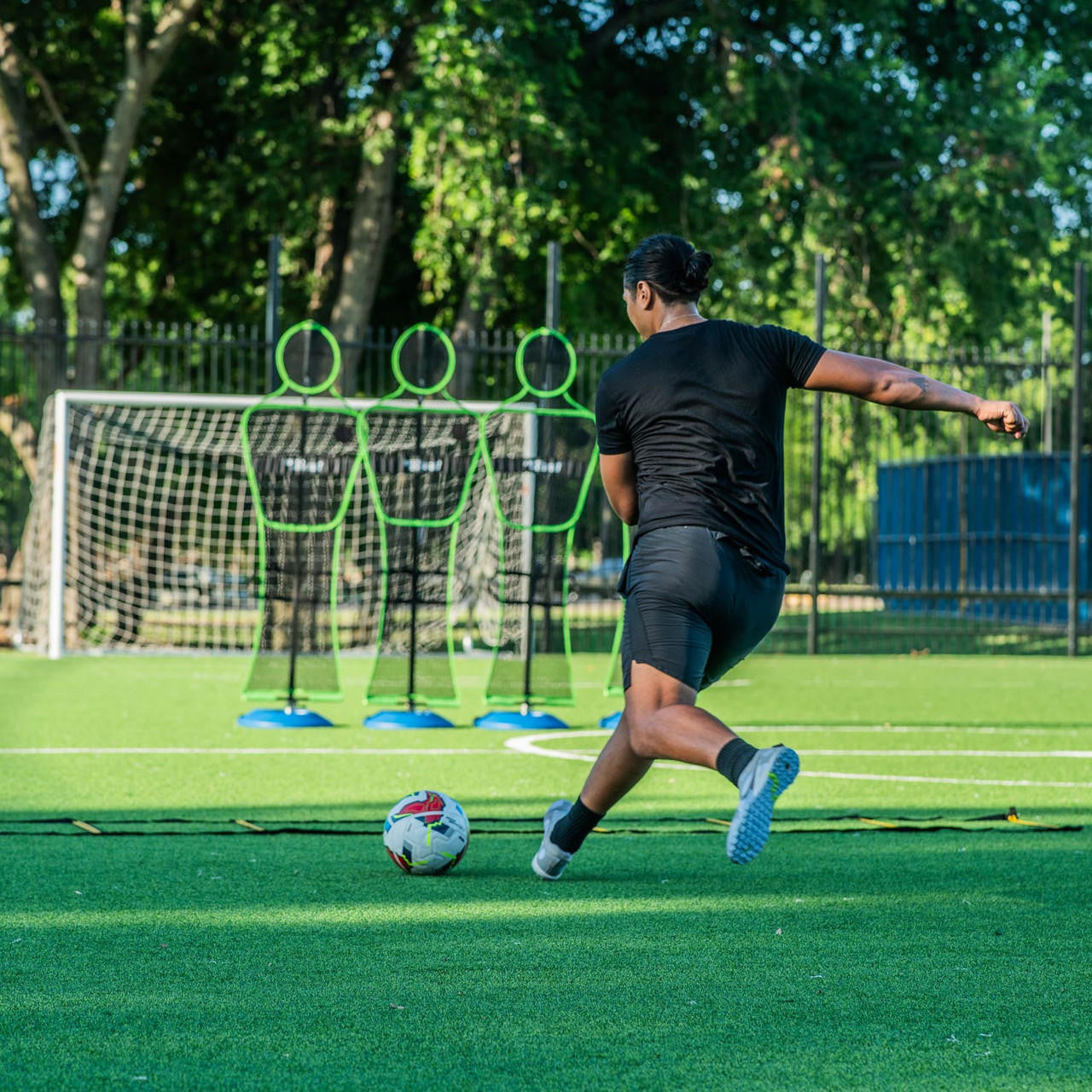 Maniquí de césped artificial para pared de fútbol de Soccer Innovations