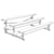 Jaypro Soccer Tip & Roll Bleacher (3 Row - Double Foot Plank)