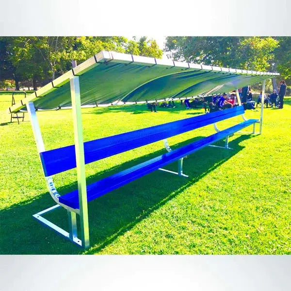 Pevo Powder Coated Team Soccer Bench With Back-Soccer Command