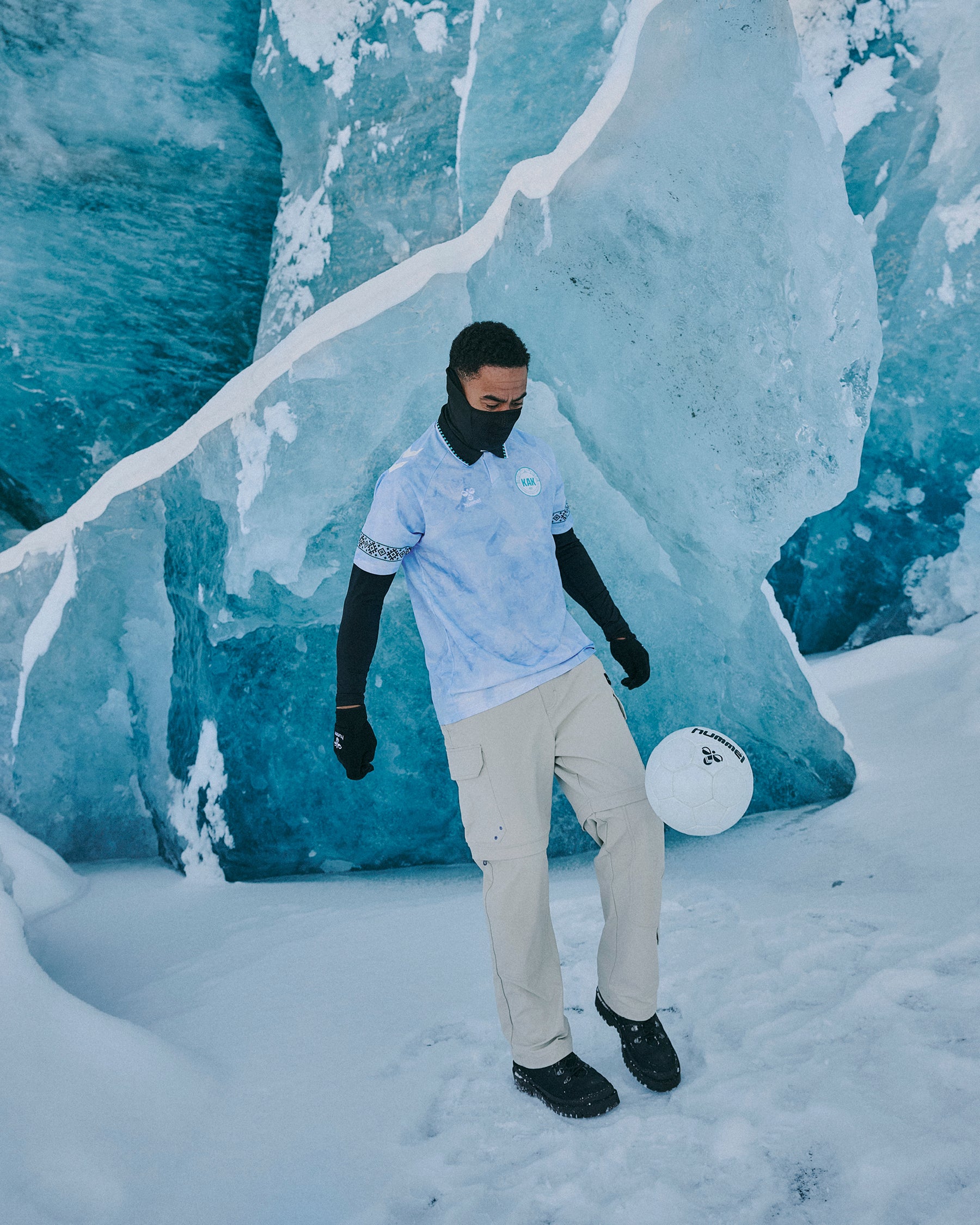 Camiseta de fútbol visitante de Groenlandia Hummel 2025