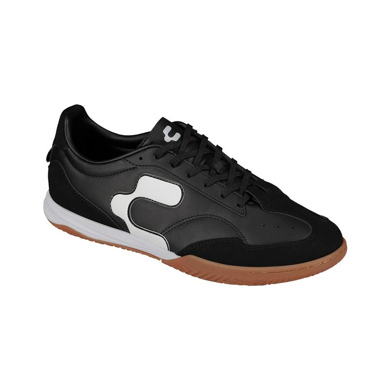 Zapatillas Charly Campista PU para fútbol sala/interior (negro/blanco)