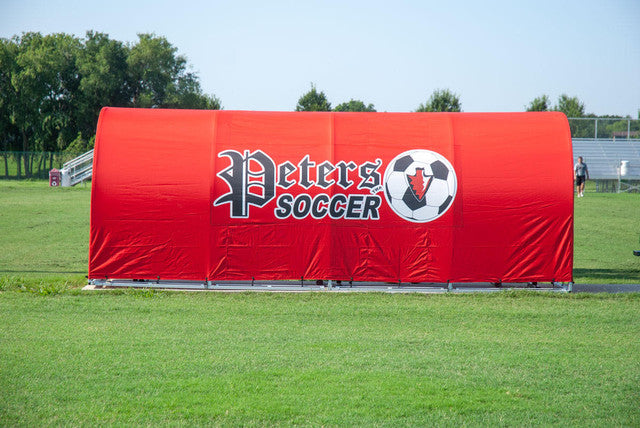 Refugio para banca de fútbol del equipo MVP IV de Soccer Innovations