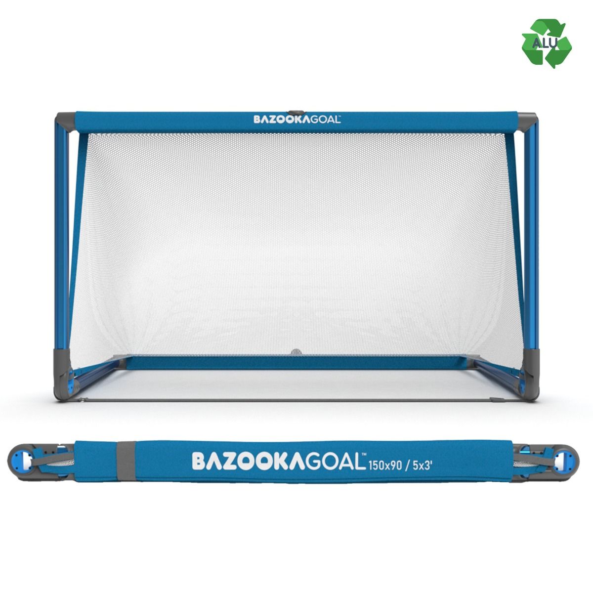 BazookaGoal 5'x3' Aluminum Portable Soccer Goals (4-pack)