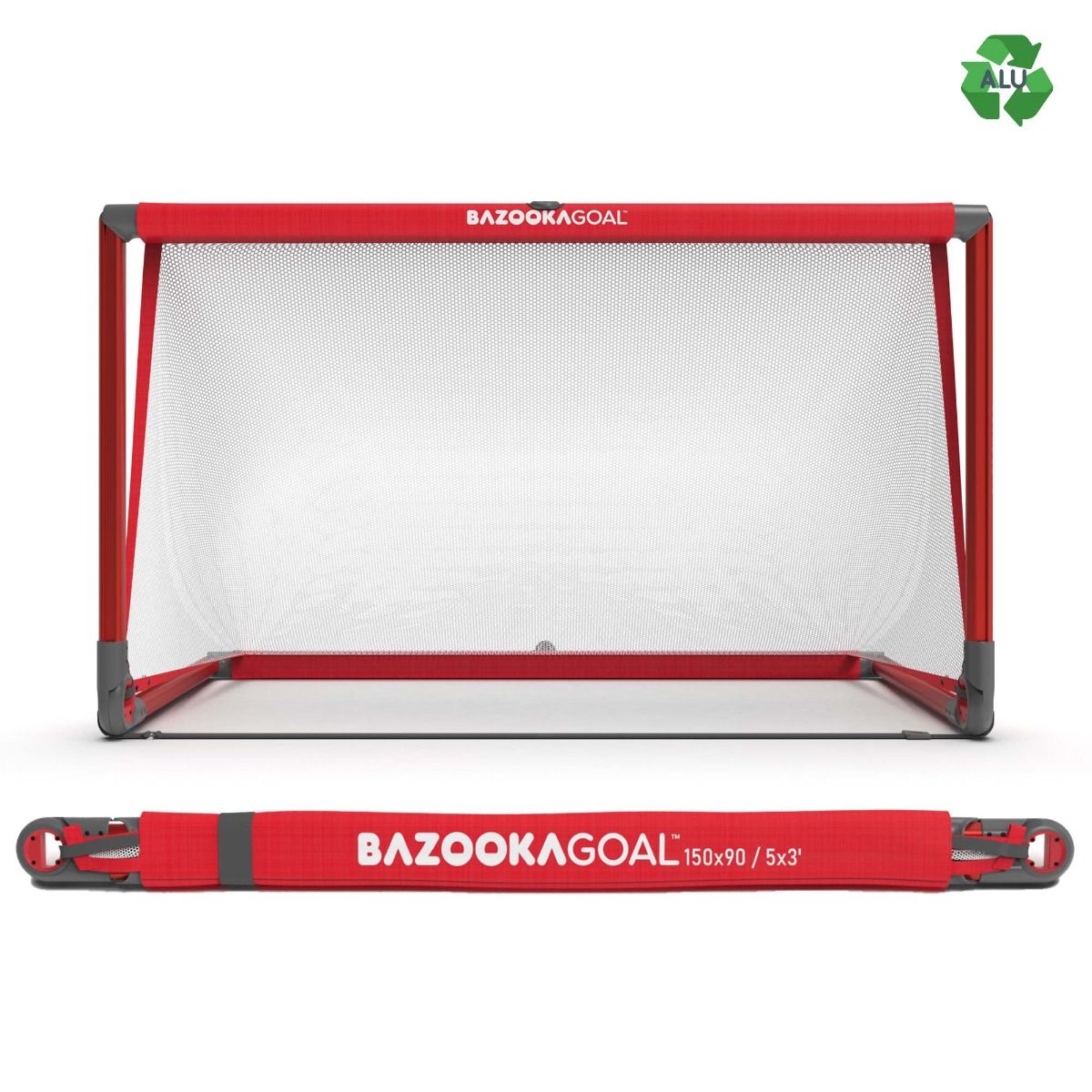 BazookaGoal 5'x3' Aluminum Portable Soccer Goals (4-pack)