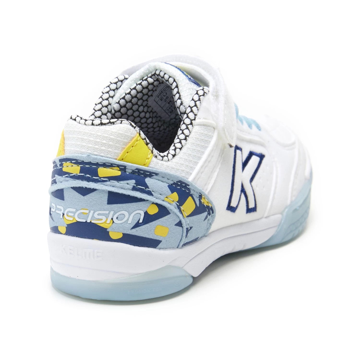 Zapatos elásticos de precisión Kelme (blanco/azul oscuro)