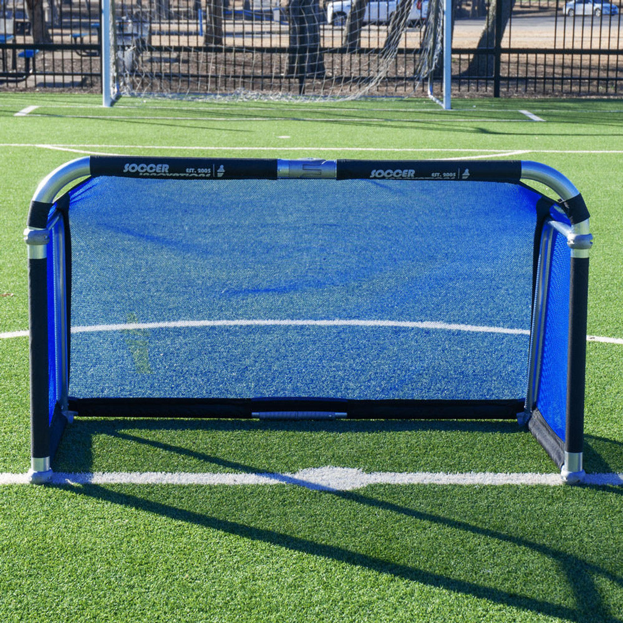 Portería de fútbol plegable de aluminio QuickFold de Soccer Innovations