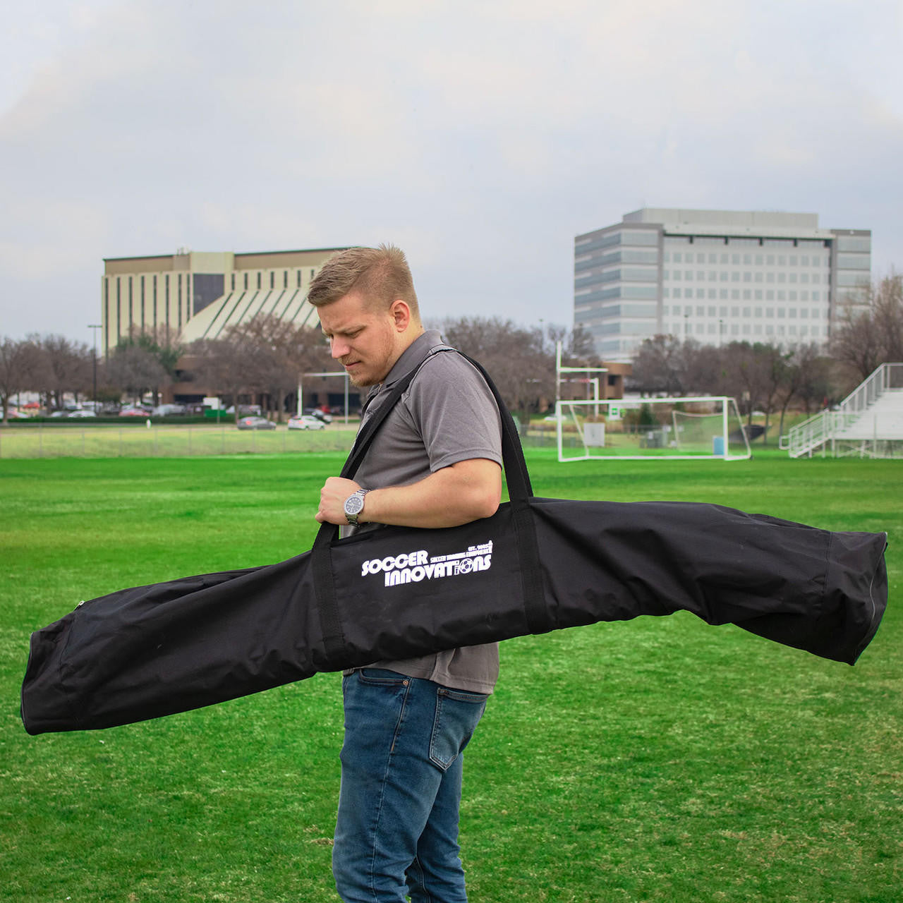 Bolsa de transporte para banderines de córner/postes de agilidad de Soccer Innovations