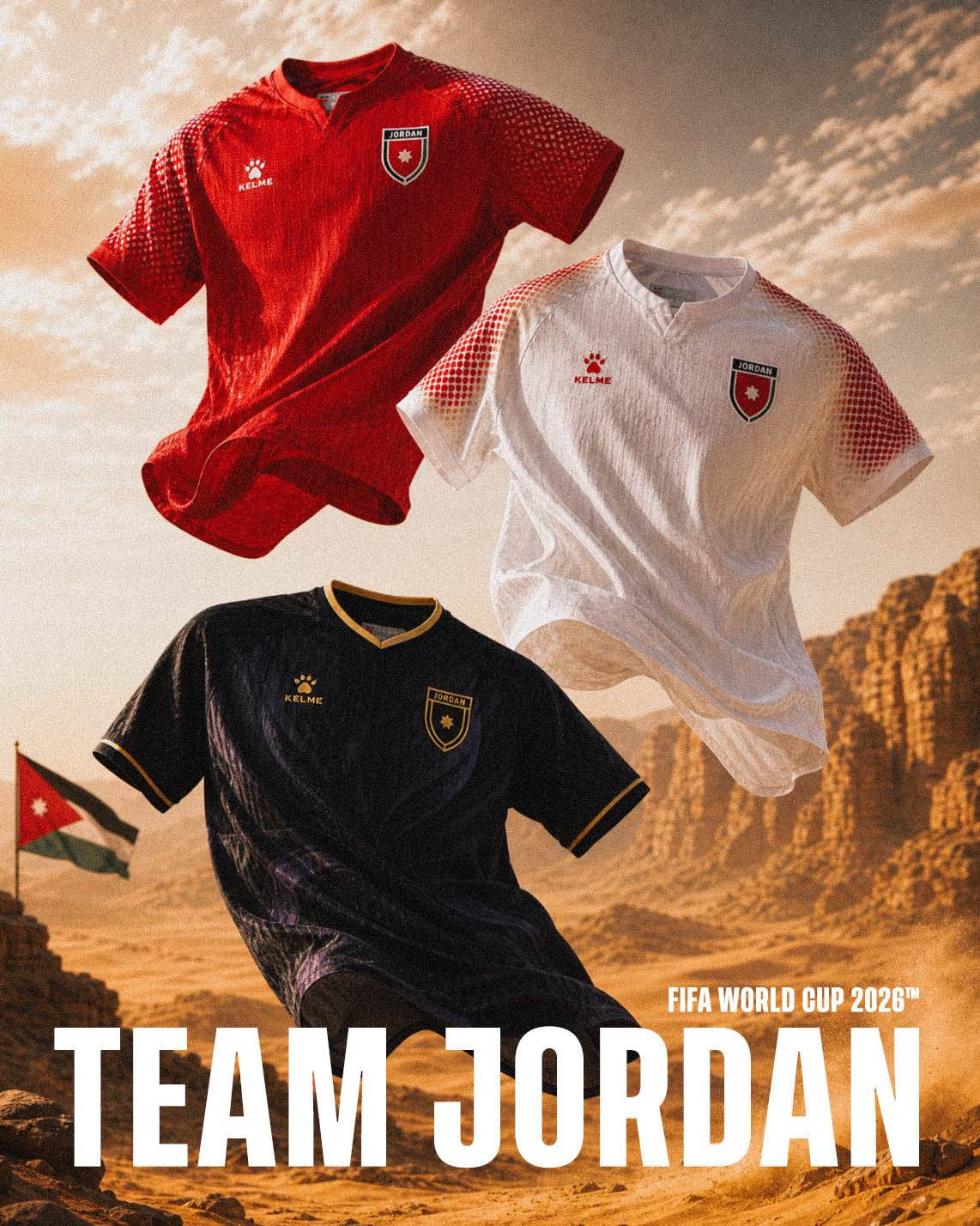 Kelme 2026 Jordan Authentic World Cup Home Soccer Jersey