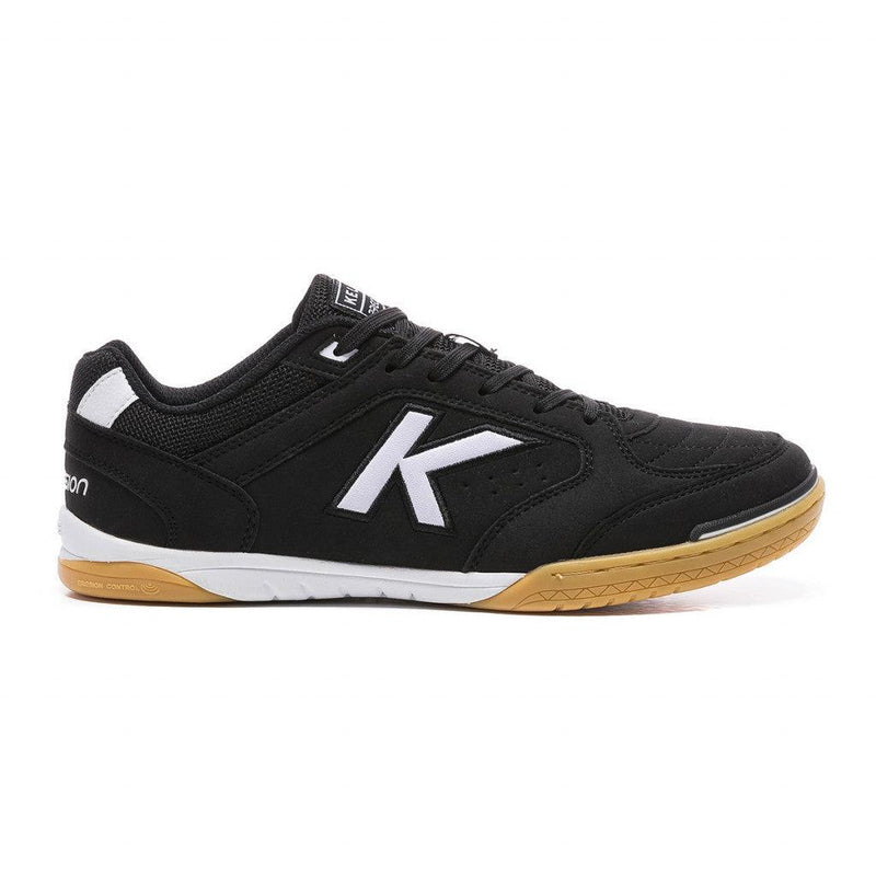 Kelme Precision Futsal Shoes - Black/White-Soccer Command