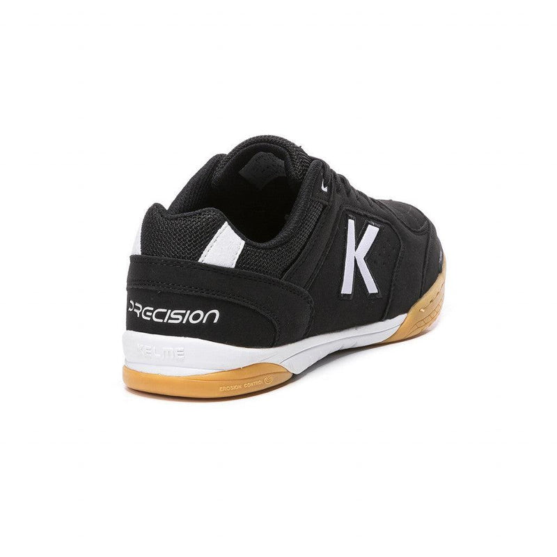 Kelme Precision Futsal Shoes - Black/White-Soccer Command