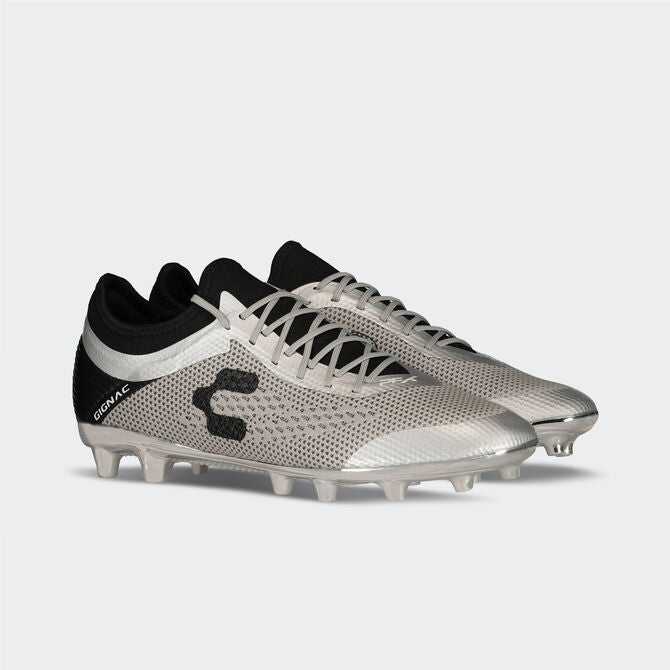 Charly PFX Gignac FG Soccer Cleats - Silver/Black-Soccer Command