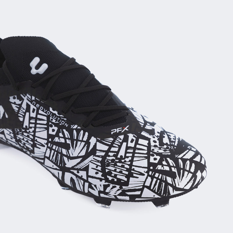 Charly Neovolution PFX Soccer Cleats - Black/White-Soccer Command