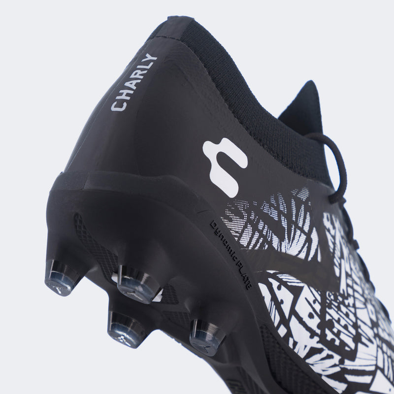 Charly Neovolution PFX Soccer Cleats - Black/White-Soccer Command