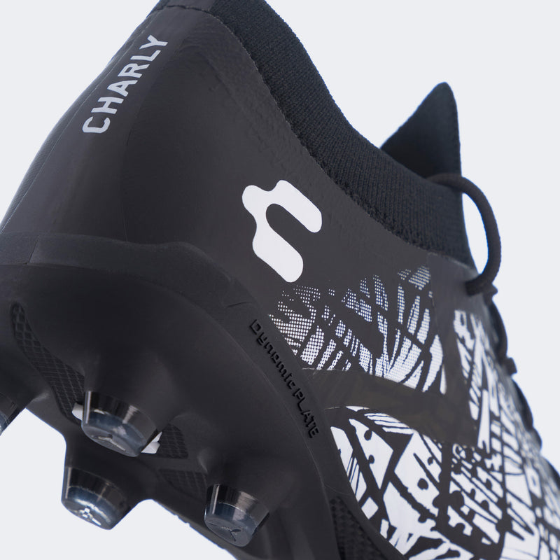 Charly Neovolution PFX Soccer Cleats - Black/White-Soccer Command