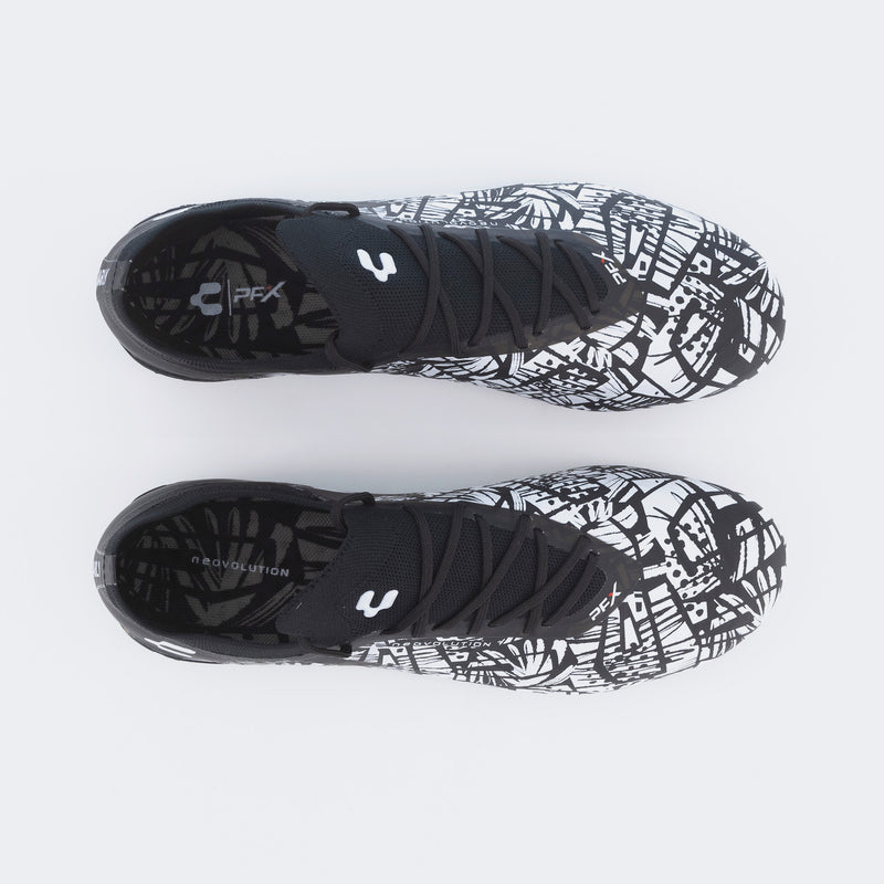 Black and white soccer shoes sale