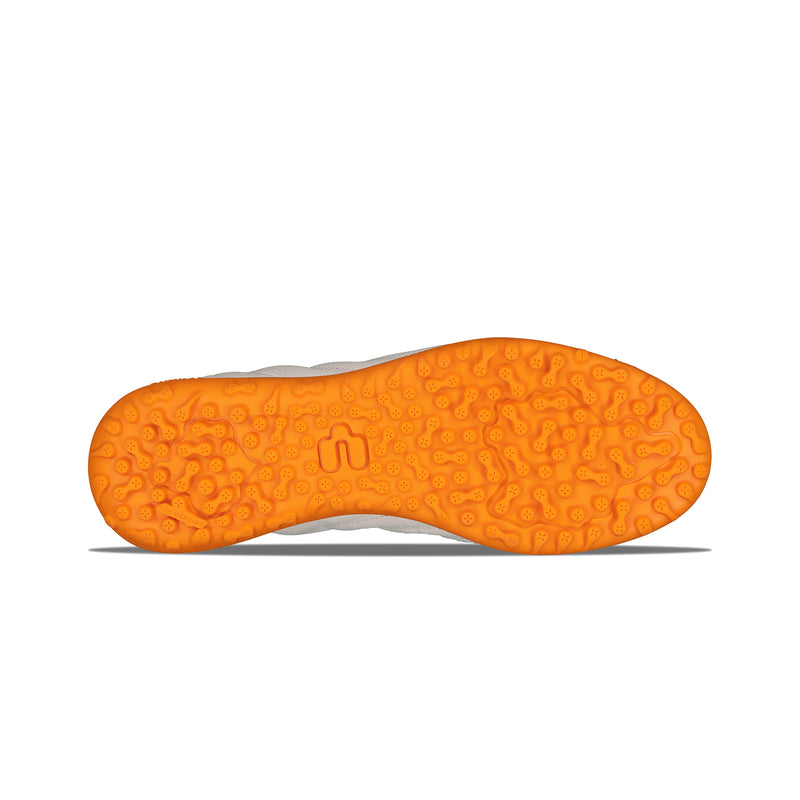 Charly Encore TF Shoes - White/Orange-Soccer Command