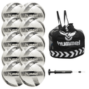 hummel Concept Pro Soccer Ball 10-Pack with Core Ball Bag and Ball Pump-Soccer Command