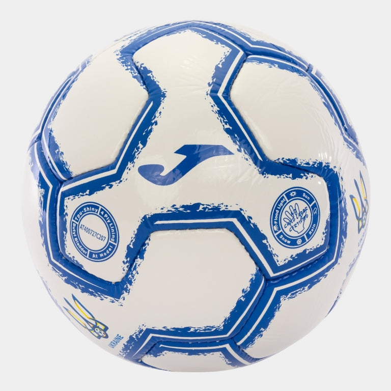 Joma Official Football Federation of Ukraine Soccer Ball (white)-Soccer Command