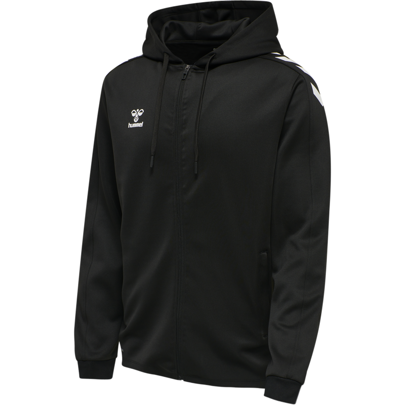 hummel Core XK Poly Zip Hood Sweat-Soccer Command