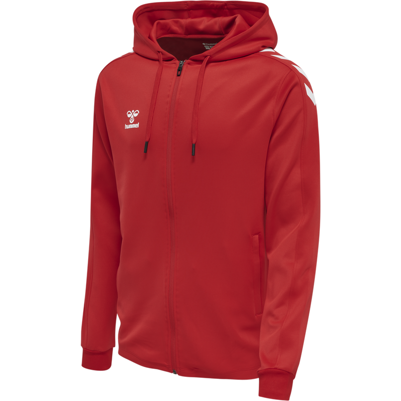 hummel Core XK Poly Zip Hood Sweat-Soccer Command