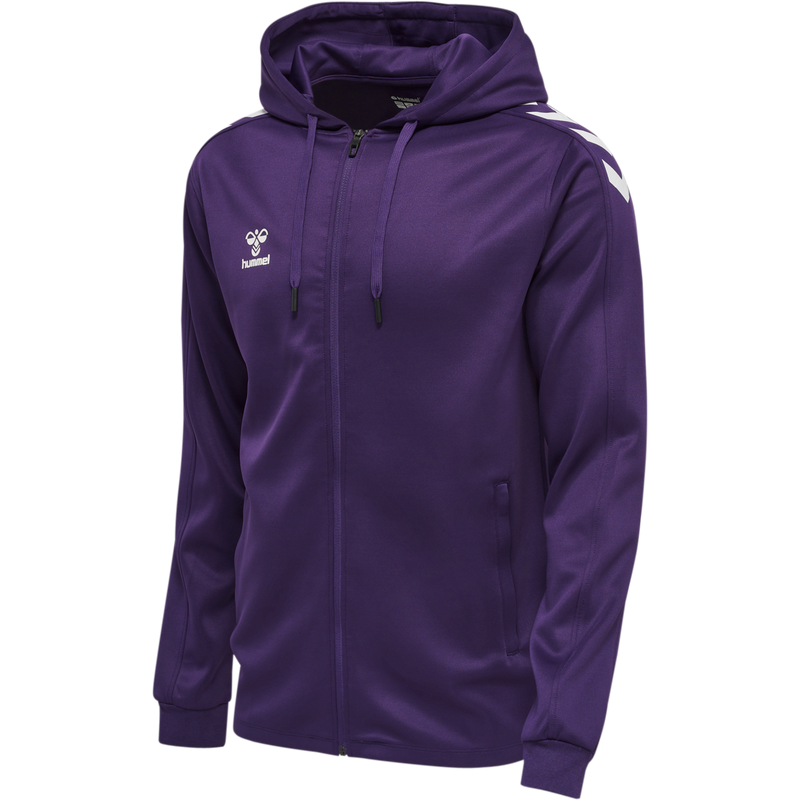 hummel Core XK Poly Zip Hood Sweat-Soccer Command