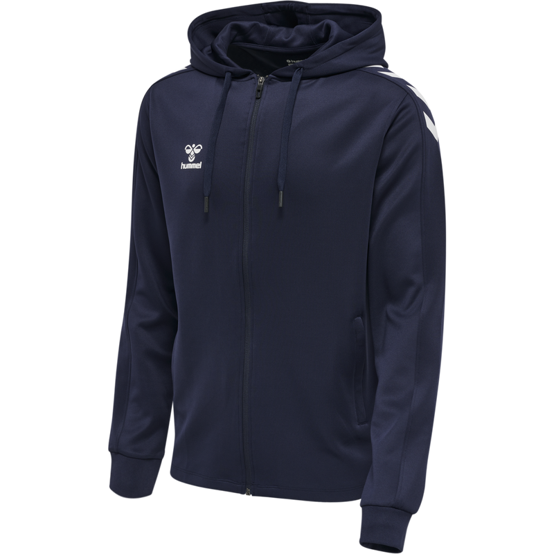 hummel Core XK Poly Zip Hood Sweat-Soccer Command