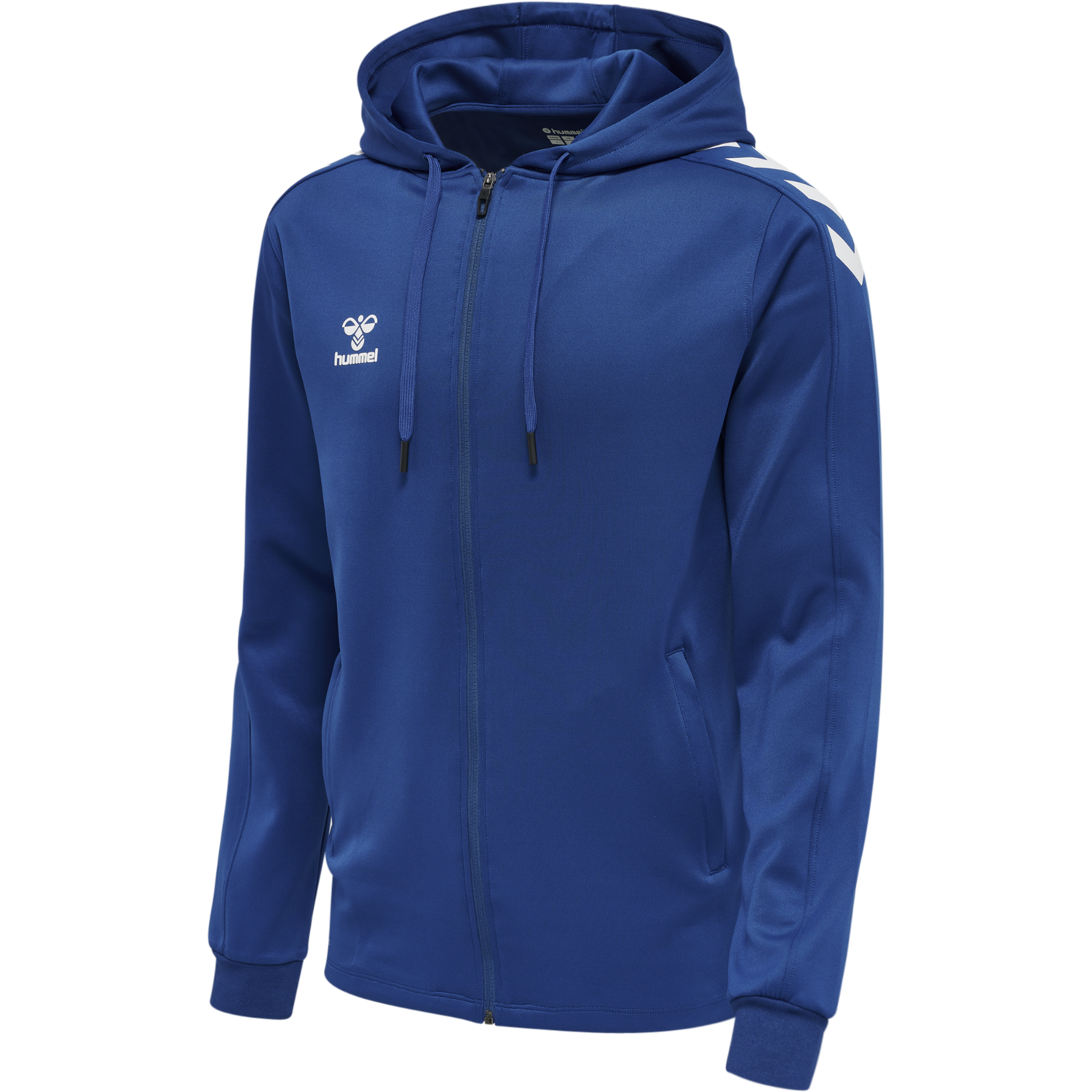 hummel Core XK Poly Zip Hood Sweat-Soccer Command