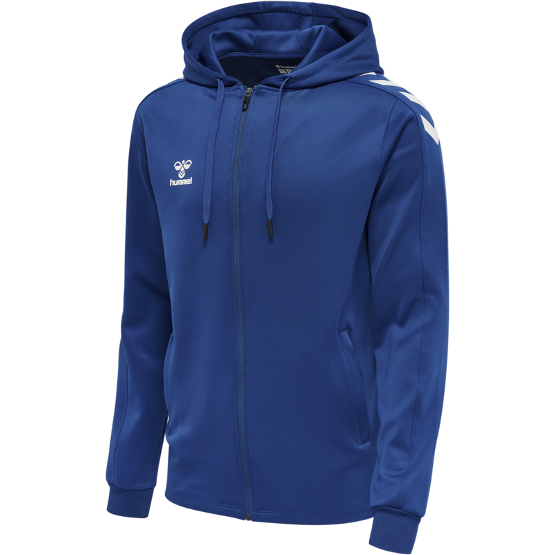 hummel Core XK Poly Zip Hood Sweat-Soccer Command