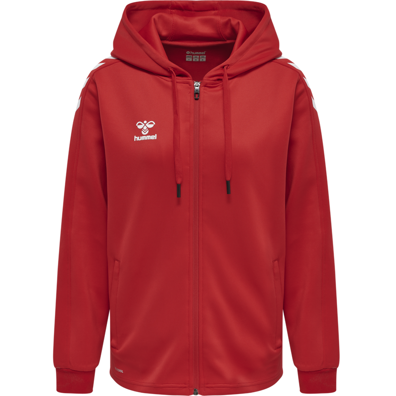 hummel Core XK Poly Zip Hood Sweat (women's)-Soccer Command