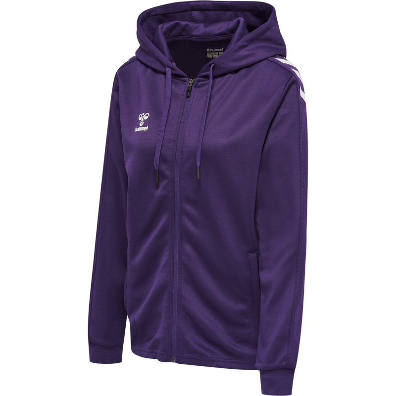 hummel Core XK Poly Zip Hood Sweat (women's)-Soccer Command