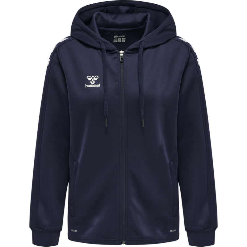 hummel Core XK Poly Zip Hood Sweat (women's)-Soccer Command