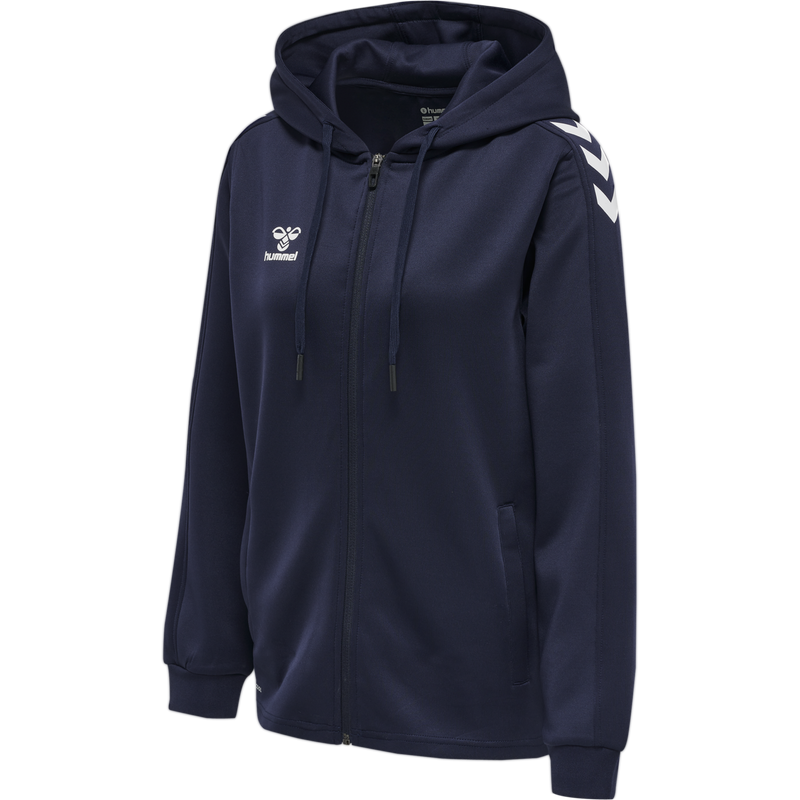 hummel Core XK Poly Zip Hood Sweat (women's)-Soccer Command