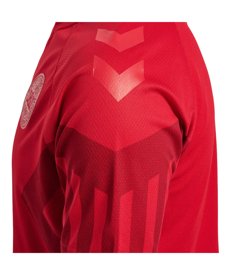 2022 hummel Denmark World Cup Replica Home L/S Jersey (adult)-Soccer Command