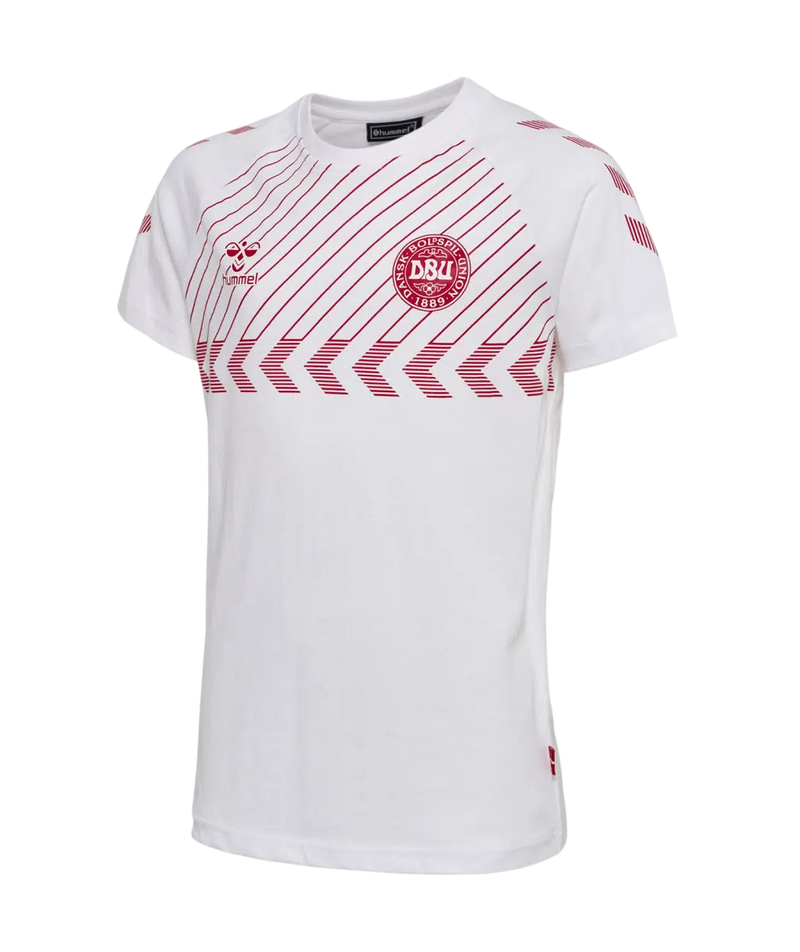 2022 hummel Denmark DBU Fan Tee (white)-Soccer Command