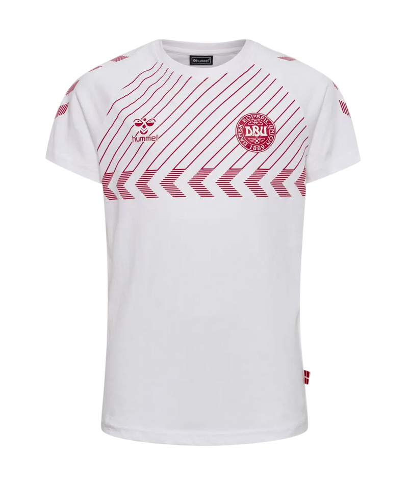 2022 hummel Denmark DBU Fan Tee (white)-Soccer Command