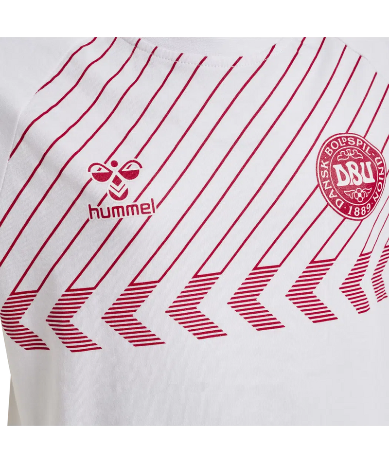 2022 hummel Denmark DBU Fan Tee (white)-Soccer Command