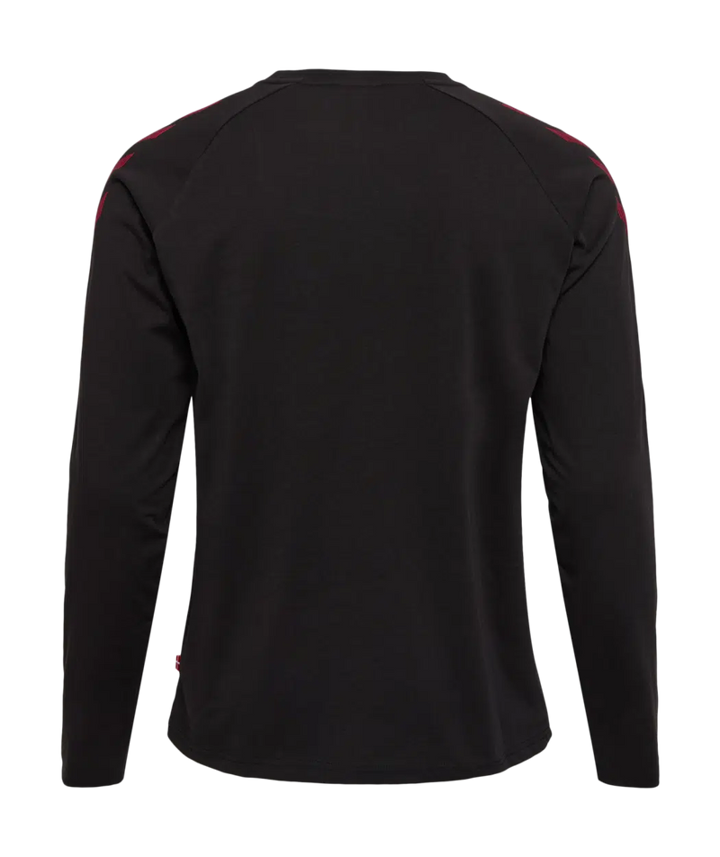 2022 hummel Denmark DBU Fan Tee L/S (black)-Soccer Command