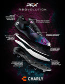 Charly Neovolution PFX Soccer Cleats - Black/Multi-Soccer Command