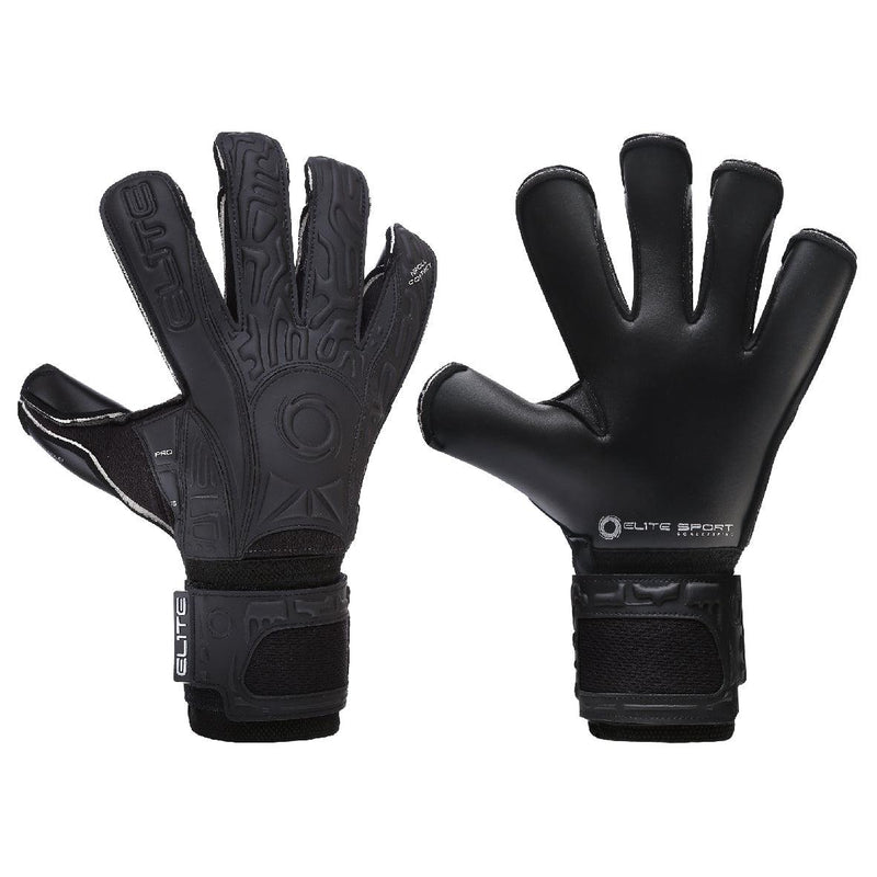 Elite Sport Black Solo 22 Goalkeeper Gloves-Soccer Command