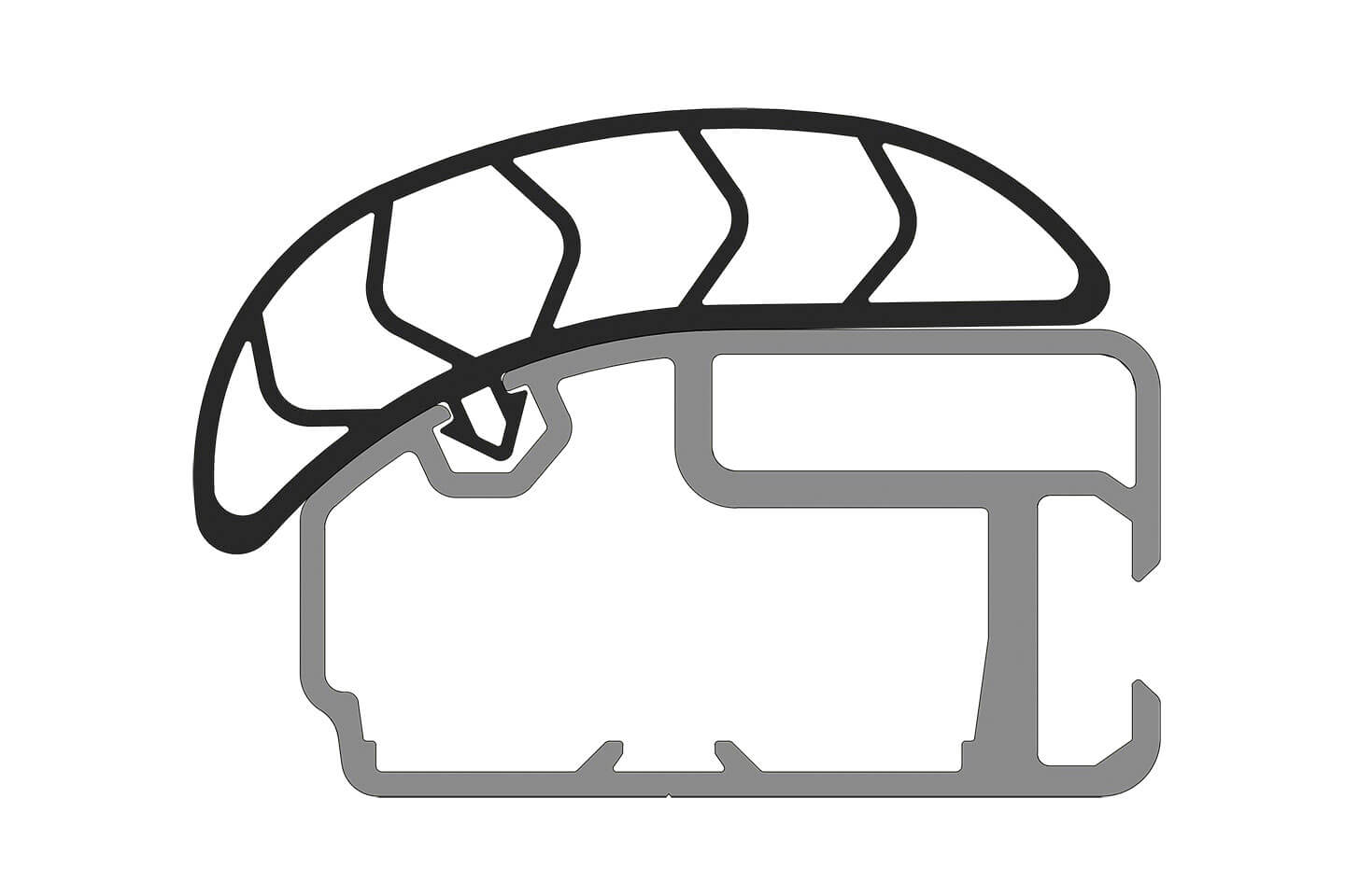 Helogoal 3.9' x 5.9' Safety Soccer Goal with PlayersProtect®-Soccer Command