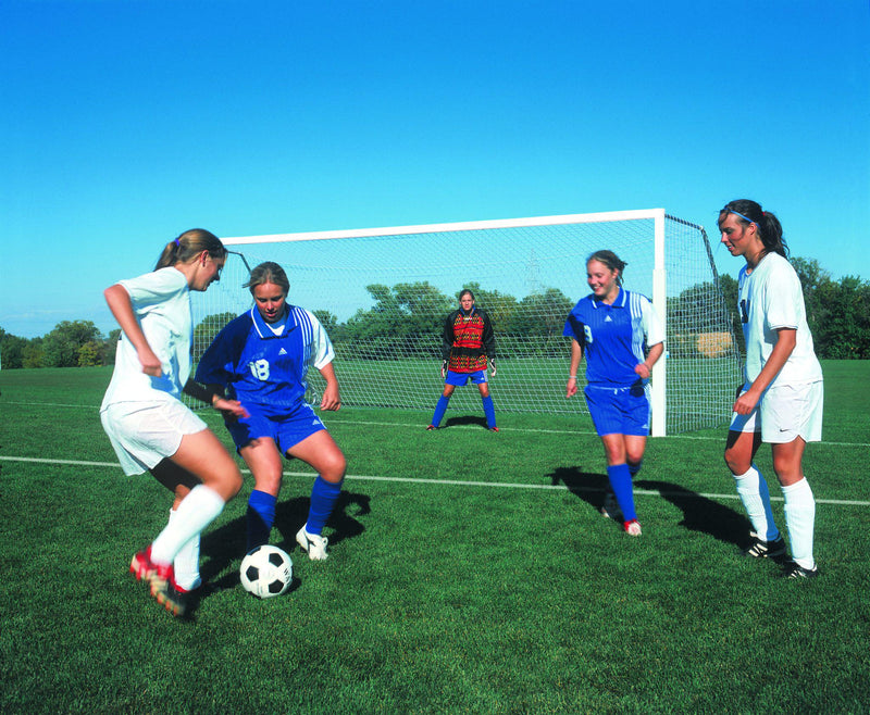 7' x 21' Bison 4" Round ShootOut Soccer Goals (pair)-Soccer Command