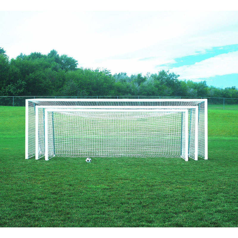 6.5' x 18.5' Bison 4" Round ShootOut Soccer Goals (pair)-Soccer Command