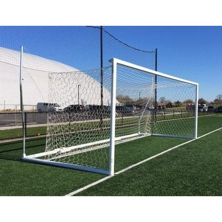 8' x 24' Pevo Stadium Series Soccer Goals with Stanchions (pair)-Soccer Command