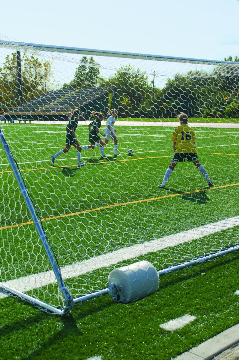 8' x 24' Bison 4" Round No-Tip Soccer Goals (pair)-Soccer Command
