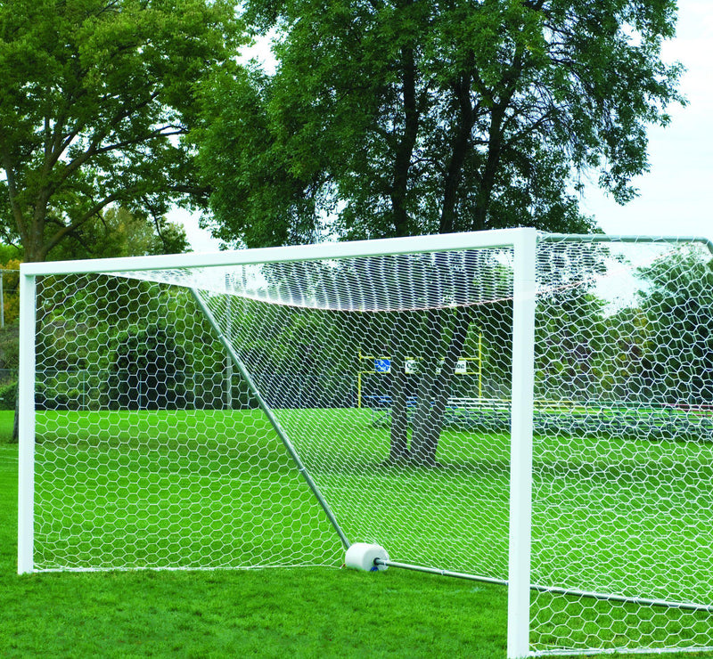 7' x 21' Bison 4" Round No-Tip Soccer Goals (pair)-Soccer Command