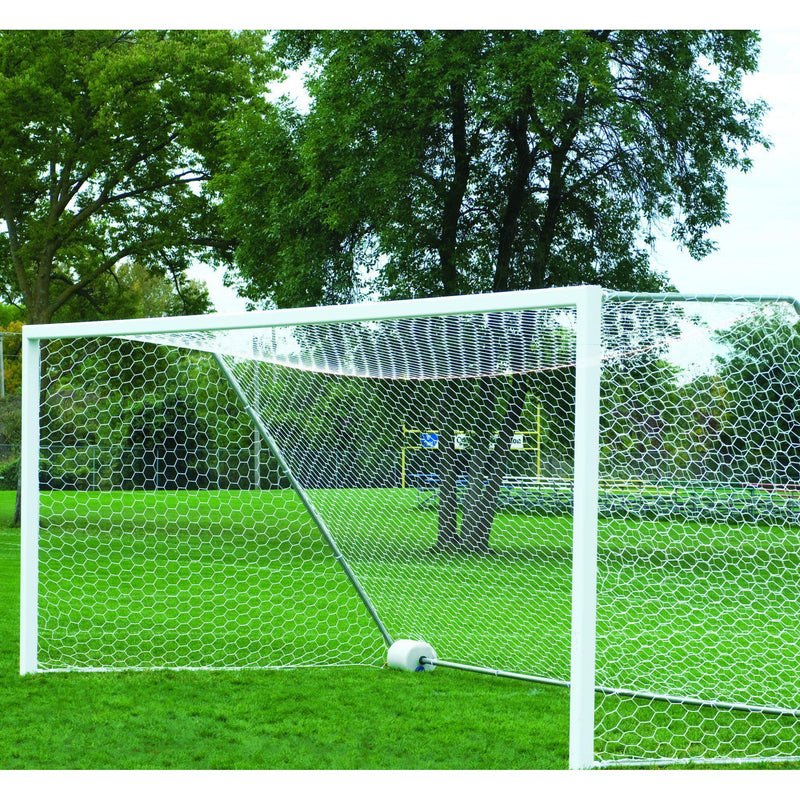 6.5' x 18.5' Bison 4" Square No-Tip Soccer Goals (pair)-Soccer Command