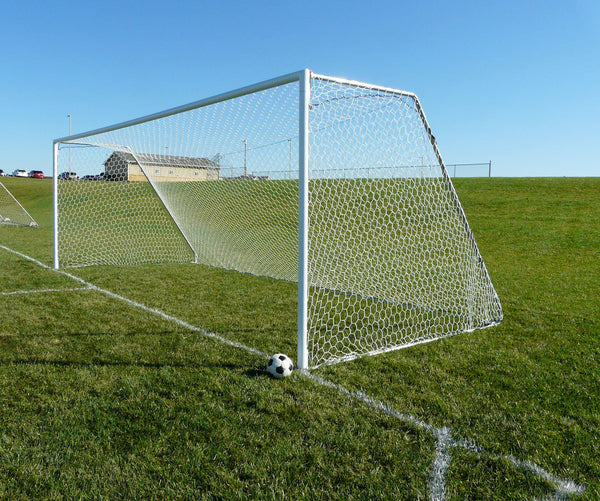 6.5' x 18.5' Bison Tourney 3" Round Soccer Goals (pair)-Soccer Command