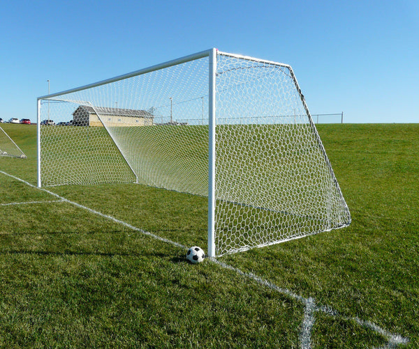 6.5' x 12' Bison Tourney 3" Round Soccer Goals (pair)-Soccer Command