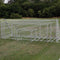 4.5' x 9' Alumagoal Aluminum 3" Round Club Soccer Goals (pair)-Soccer Command